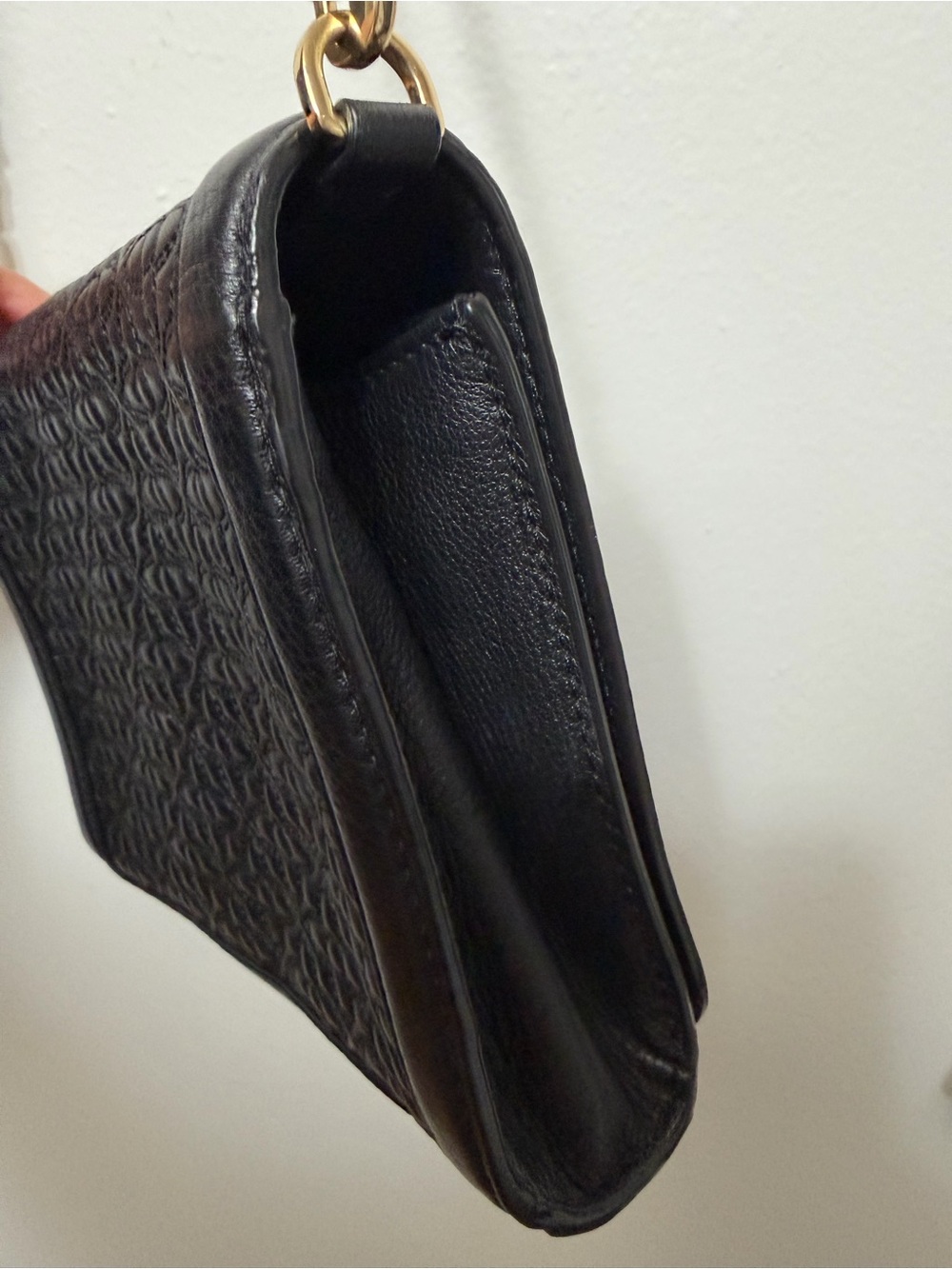 Tory Burch Black Quilted Leather Shoulder Bag with Gold Hardware - Picture 4 of 13